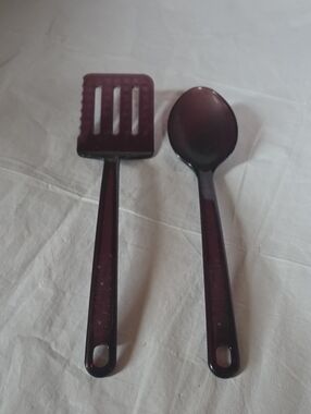 Ultratemp VTG Slotted Spatula and Serving Spoon Purple